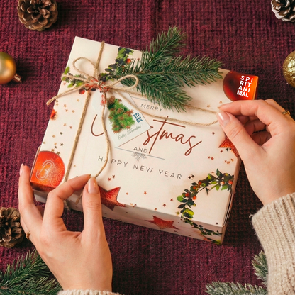 Holiday Gift Box: Espresso Blend Coffee + Geisha Sample Bag + Bourbon Drip Bag + Grinder